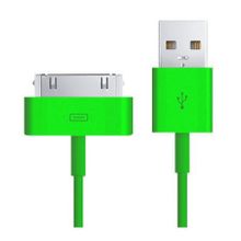 Кабель USB 2.0 Am=>Apple 30 pin, 1.2 м, зеленый, SmartBuy (iK-412c green)