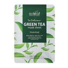 Маска для лица с зеленым чаем Soleaf So Delicious Green Tea Mask Sheet 5шт