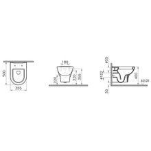 Vitra Унитаз подвесной с инсталляцией Zentrum 9012B003-7205 без микролифта