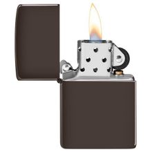 Зажигалка коричневая матовая Zippo Classic с покрытием Brown Matte