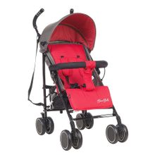 BAMBOLA Коляска трость PALLINO Т.Серый Красный  (разъемный бампер, чехол на ножки)  2 шт кор