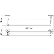 WasserKRAFT Штанга для полотенец двойная Rhein K-6240