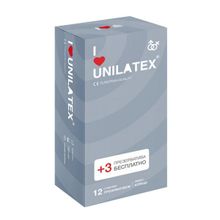 Презервативы с рёбрами Unilatex Ribbed 12шт