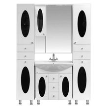 Misty Зеркальный шкаф Сидней 75 L черный