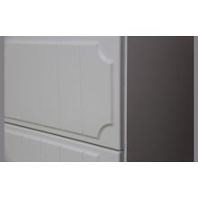 Алмаз. Любимый дом Вилладжио Тумба прикроватная с 2 ящиками (Алебастр Дуб золотой)