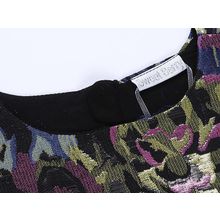 Sweet Berry лилово-черное в цветочек