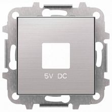 ABB Лицевая панель ABB Sky розетки USB нержавеющая сталь 2CLA858500A1401 ID - 260598