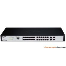 Коммутатор D-Link Switch DES-3200-26 Управляемый коммутатор 24x10 100Mbps, 2 Combo 1000BASE-T SFP,  19
