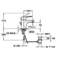 Teka MB2 40341602 для умывальника, без мет. дон. клапана