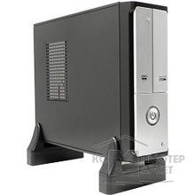 EXEGATE EX156811RUS Корпус MiniITX MI-206 <Silver-Black, БП M300, 80mm, miniITX, с выключателем, 2 SATA>