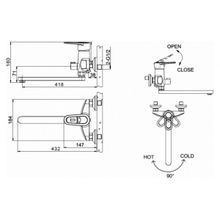 Смеситель для ванны Bravat Loop F6124182CP-02L-RUS