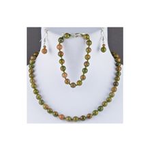 Бусики-Колечки Комплект Яшма "Классика 8" арт. КМП207