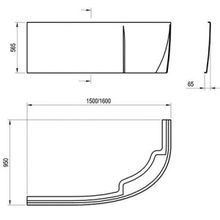 Акриловая ванна Ravak Rosa 95 (C581000000) (160x95) правая