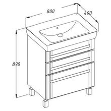 Opadiris Мебель для ванной Лаварро 80 венге