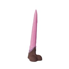 Розовый фаллоимитатор  Олень  - 34 см. Розовый