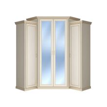 ПМ: КУРАЖ Шкаф угловой с зеркалами Венето