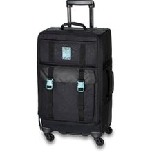 Женская дорожная сумка на колёсах Dakine Womens Cruiser Roller 65L Lattice Floral Ltf из ткани чёрного цвета с тиснением