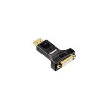 Переходник DisplayPort - DVI (m-f) HAMA (H-54585) позолоченные контакты, черный