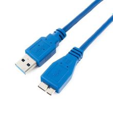 Кабель USB 3.0 Am=>micro Bm - 3.0 м, синий, Gembird Cablexpert Pro (CCP-mUSB3-AMBM-10)