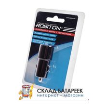 Зарядное устройство ROBITON USB1000 Auto 1000мА с USB входом (12-24V) BL1