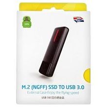 контейнер для SSD M.2(NGFF) key B, Espada 7022U3, USB 3.0, черный, в виде флешки