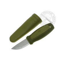 Нож Morakniv Eldris, нержавеющая сталь, цвет зеленый, ножны, шнурок, огниво, #12633