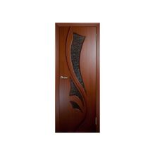 межкомнатная дверь Лилия 5Д02 - комплект (Владимирская фабрика) шпон, цвет-макоре