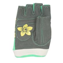 Перчатки для фитнеса STARFIT SU-112 серые мятные желтые р.XS
